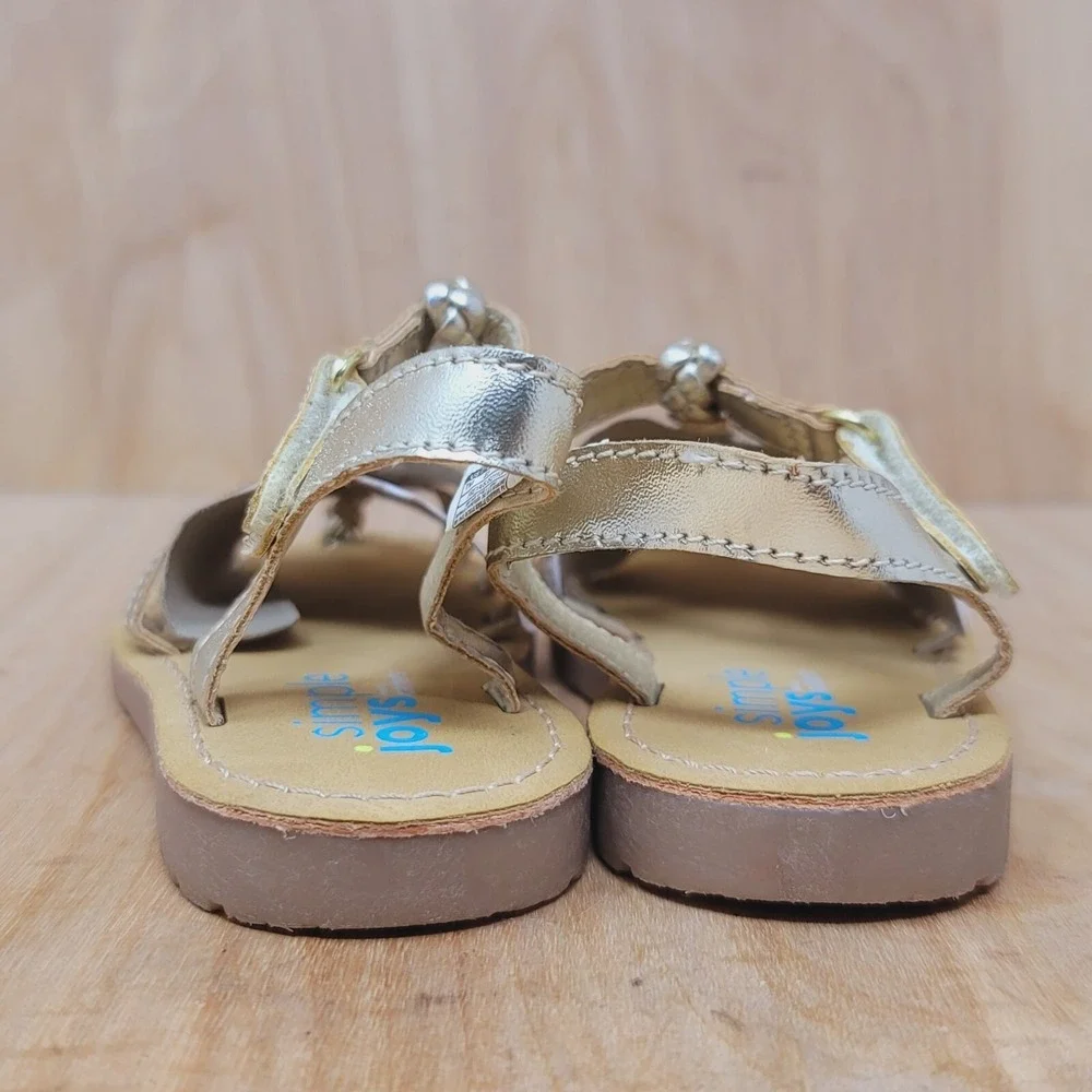 Sandals By Carters Toddler Size 7 Gold FREYA Style Eur 23